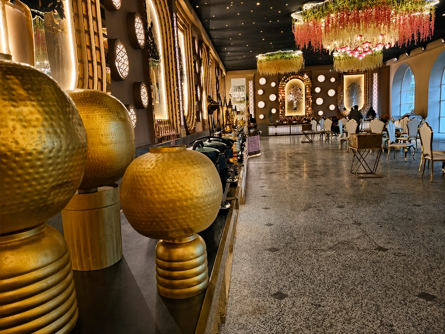 Luxury wedding banquet setup