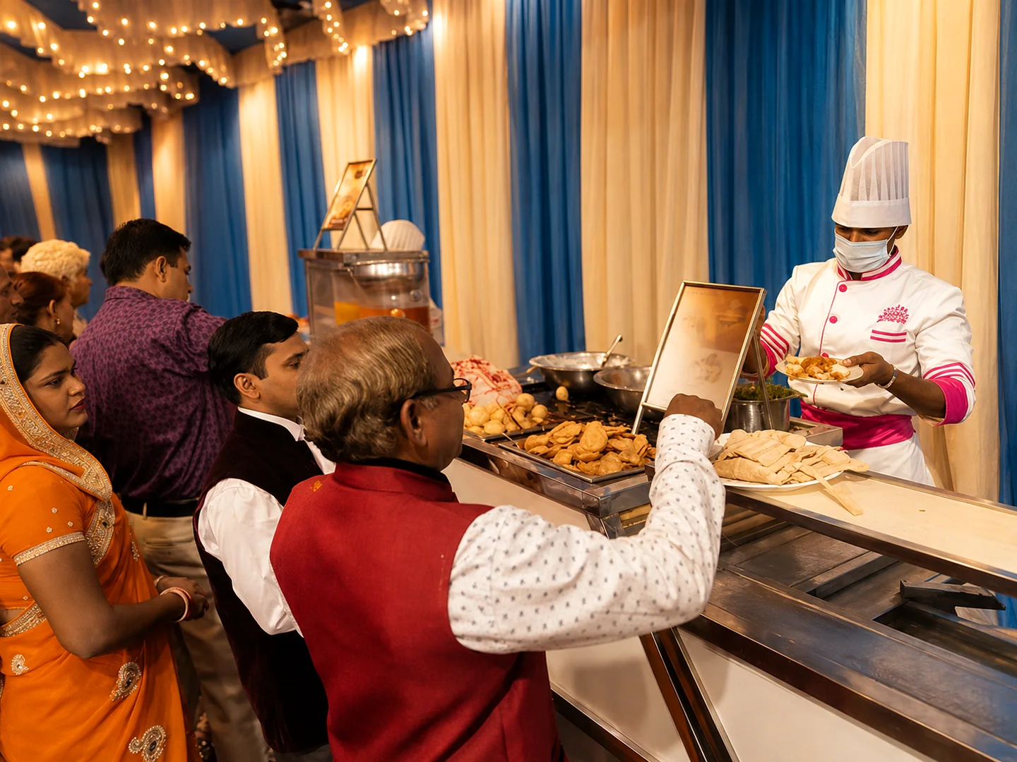 Guest service at a private event